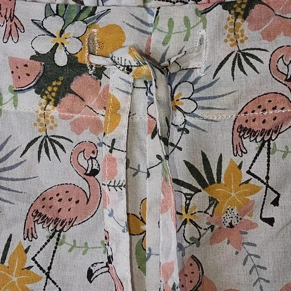Mahogany pajama style cropped shorts - Picture 5 of 11